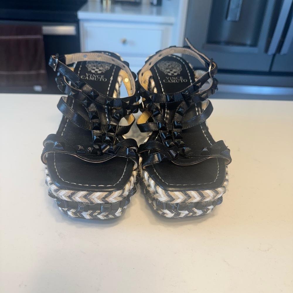 Vince Camuto Azil Espadrille Wedge Sandals Size 9 (39)
